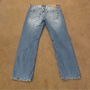 Aeropostale Women's Straight Low Rise Blue Jeans